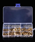 Brass M2 M3 Standoff Assortment Kit For DIY Friendly Motherboard PCB Spacers And Circuit Board Hardware With Female To Female And Female To Male Standoffs Screws Nuts And Spacers in resealable box