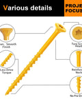 Exterior Deck Screws 8x1 Inch Bronze Coated for Outdoor Wood 420 Pieces Coarse Thread T25 Star Bit 1000 Hour Salt Spray