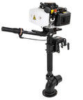 Beefy 4HP Gas Outboard Motor 55cc 4-Stroke with air cooling and manual pull start, ideal for inflatable boats and yachts