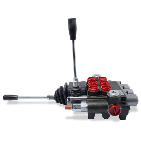 Monoblock 3 Spool Hydraulic Directional Control Valve For Industrial Grade Heavy Duty Hydraulics 11 GPM cast iron body