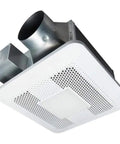 Ultra Quiet One Point Zero Sone 110 CFM White LED Energy Star Bathroom Exhaust Fan With Low Noise Operation for restrooms