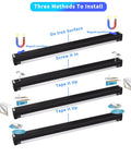 Installation options for 1ft 10W UV Blacklight Bar Two Pack For Fluorescent Art Tapestries Posters And Body Paint Glow Up Party Lights