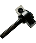 Spoilboard Surfacing Router Bit For CNC Woodworking, 1/4 Inch Shank, 1-3/8 Inch Cutting Diameter, 2 Plus 2 Insert Carbide Inserts