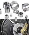 Built Tough Chrome Steel Sleeve Bearing For Electric Motor Wheel Repair, Heavy Duty Oilless Bushing With 12Mm Inner Bore for e-bike and equipment.