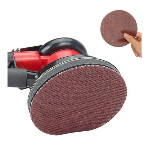 Cool 20 Piece Assortment Of 5 Inch Mesh Hook Loop Sanding Discs With 80 To 600 Grit For Smooth Finish And Dust-Free Prepping On Wood And Metal, showing a close-up of a sanding disc.
