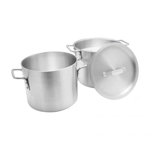 8 Qt Aluminum Double Boiler Pot With Cover For Chocolate Melting Fondue Candy Cheese Desserts And Specialty Sauces Mirror Finish
