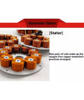 Close-up of nine copper coil pairs on stator of Dual Layer Iron Core Hydro Generator For Off-Grid Low Speed Turbines Delivers Up To 60W.