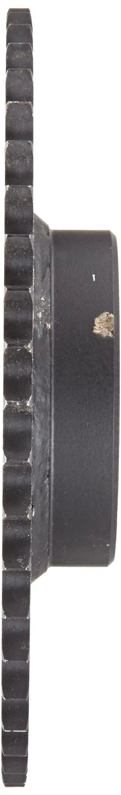 Side view of Reboreable Type B Roller Chain Sprocket For 40 Chain, Single Strand, 0.5 Inch Pitch, 48 Teeth, 0.75 Inch Bore, 7.928 Inch OD