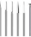 Pro Grade Wood Carving Drill Bits Set For Dremel Rotary Tool, 6 Piece Engraving Kit With 3mm Shank, high speed steel bits arrayed vertically