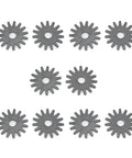 Heavy Duty 10 Piece Wheel Dresser Replacement Blades Quick Swap Shovel Sharpener Heads, ten rugged grinder discs.