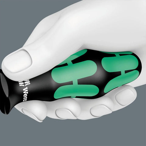 Hex Driver 2.5mm Kraftform Plus Hex Plus Screwdriver ergonomic handle held in hand showcasing grip design
