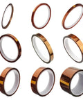 Different angles of H-E MultySize 3D Sublimation Kapton Tape Pro Grade Heat Resistant Tape For Heat Press Transfer Printing High Temperature Up To 280C Polyimide Film Adhesive Tape 6mm X 100ft.