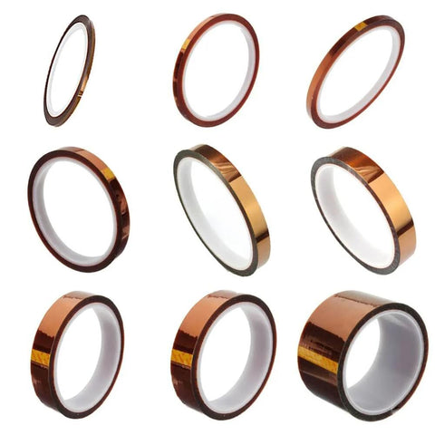 Different angles of H-E MultySize 3D Sublimation Kapton Tape Pro Grade Heat Resistant Tape For Heat Press Transfer Printing High Temperature Up To 280C Polyimide Film Adhesive Tape 6mm X 100ft.