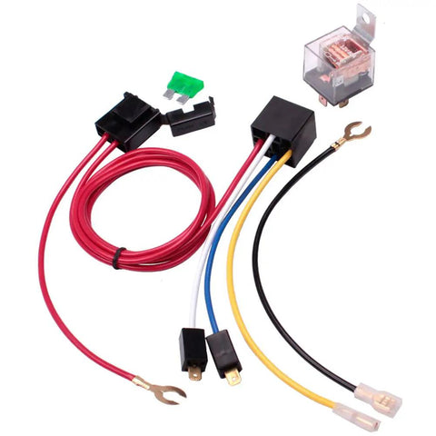 Air Horn Relay Wiring Harness Kit 12V 80A for Cars Trucks and Motorcycles 4 Pin Relay with Copper Contacts and Durable Housing