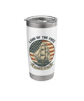 Patriotic Sailboat Flag Stainless Steel Insulated Tumbler For Fourth Of July Celebrations, Keeps Drinks Cold Or Hot, 20 oz size