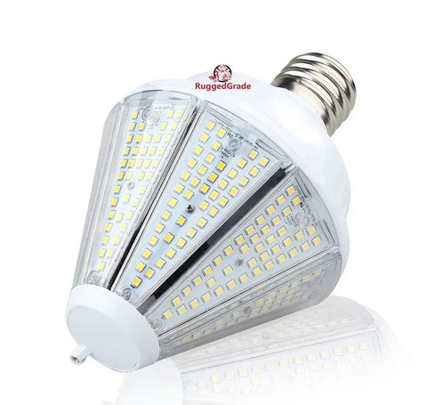 Oberon II Series 80W LED High Bay Light Bulb Delivers Up To 9,800 Lumens At 5000K Bright White Go To Interchangeable E39 E26 Base