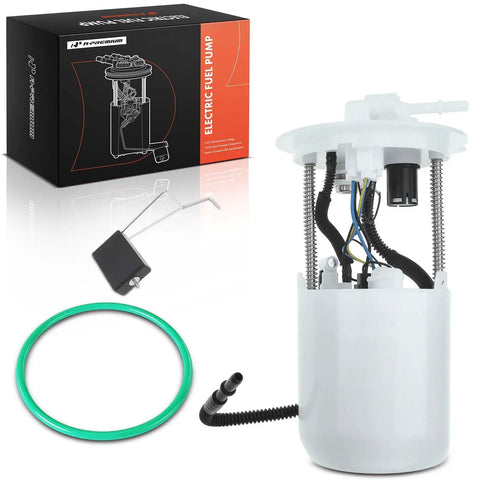 Reliable Electric Fuel Pump Module Assembly Direct Drop In Replacement For Nissan Pathfinder And Infiniti QX60, complete with green seal and wiring.