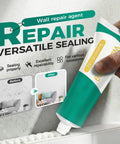 All In One Drywall Patch Kit With Scraper And Mending Paste For Quick Wall Repair Of Holes Cracks And Small Dents At Home