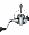 Front view of Syncopate 2500FG Spinning Reel With QuickFire II and Propulsion Line Management System for smooth casts