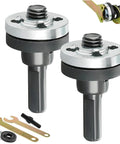 Drill To Grinder Conversion Kit With Angle Attachment Boss Grade Heavy Duty Steel Construction Includes Replacement Flange Nuts And Spanner Wrench Multi Function Attachment For Cutting Sanding And Grinding with tools shown