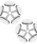 10 Pack Screw On Iron Furniture Feet M6 For Beds Couches Tables And Dressers White Simple Classic Decorative Legs