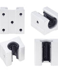 4 Pack SBR12UU Linear Ball Bearing Blocks For SBR Linear Rail Guide Aluminum CNC Parts 12mm Bore High Precision Sliding Blocks