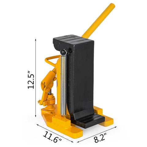 Heavy Duty Air Hydraulic Toe Lift Jack Built For Zero Hassle Lifting And Smooth Garage Operation Perfect For Auto Repairs. 12.5 inch height.