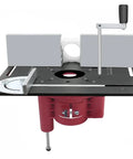 Pro Router Lift Table System Featuring A Heavy Duty Smooth Insert Designed For Zero Sweat Quick Setup And Dead On Precision Height Alignment For Daily Shop Use.