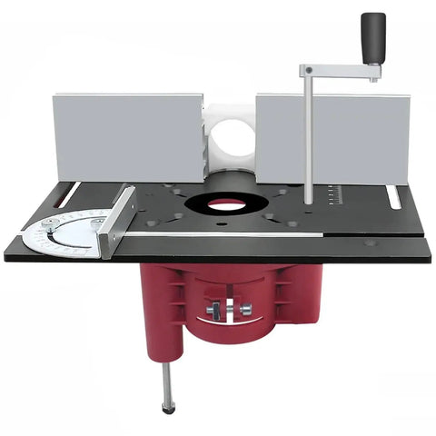 Pro Router Lift Table System Featuring A Heavy Duty Smooth Insert Designed For Zero Sweat Quick Setup And Dead On Precision Height Alignment For Daily Shop Use.
