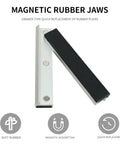 Magnetic rubber jaws with aluminum body for Vise Jaw Protective Covers Set Aluminum Rubber Protectors For Bench Vises