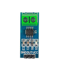 Close-up of 3 Pack 30A Current Sensor Module ACS712 for Arduino AC DC Power Monitoring showing green terminal and chip.