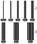 460Pcs Black Heat Shrink Tubing Kit 2:1 Shrink Ratio Marine Grade Waterproof Electrical Tubing for Wires 8 Sizes