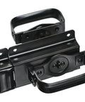 Heavy Duty Swinging Door Latch For Interior And Exterior Use With WeatherGuard Protection In Black Auto Latch And Padlock Ready