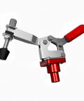5/8 Inch Insert Clamp Fixture For Welding Tables, Quick Press Clamp With Sliding Jaws, Presses 0 To 1.5 Inch Thick On Benchtop
