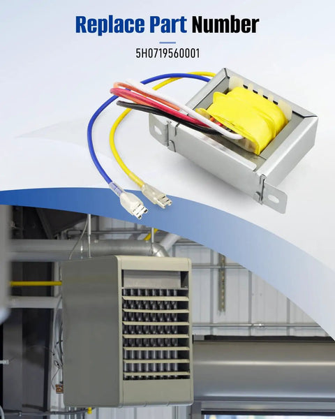 Upgraded 120V To 24V Transformer For Modine Heaters PD PDP PAE PA, Replaces 5H0719560001, 40VA, dual protection, metal casing