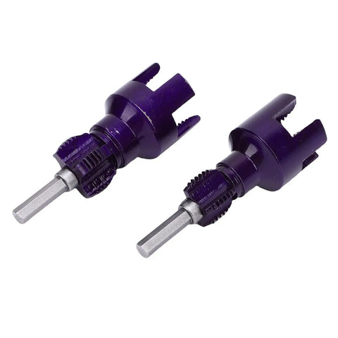 1 2 Inch And 3 4 Inch Pipe Threader Tool Set For Plumbing showing dual internal external threading cutters with hex shank.