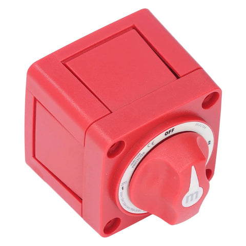 Red 300A 3 Position Battery Switch For Marine And RV Power Disconnect Isolator With Dual Circuit Control