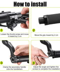 Installation guide for Ergonomic Bike Handlebar Grips Set With Multi Angle Adjustable Bar Ends For Comfortable Hand Position And Reduced Strain Night Glow Fluorescent Effect For Easy Night Rides Fits 21.8 to 22.2mm Bars Great Upgrade For Road And Mountain Bikers