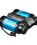 Premium Twin Motor 12V Brushless Air Compressor Built For Offroad Trucks, showcasing compact design for tire inflation.