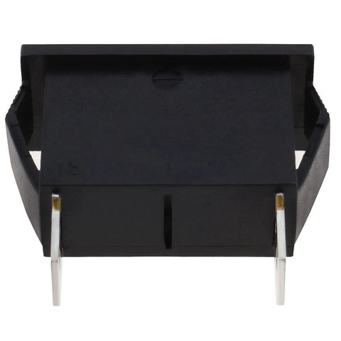 Heavy Duty Five Pack Standard Blade Fuse Holders Panel Mount for Auto Wiring Safety 12V 30A, black plastic housing with metal clips.