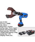 Gazogj Ez-85C Heavy Duty 60Kn Rechargeable Hydraulic Cable Cutter For Copper Aluminum And Armored Cables quick cut tool with charger.