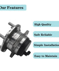 Rear Wheel Bearing And Hub Assembly For Hyundai Santa Fe 2007 To 2020 Veracruz 2007 To 2012 And Kia Sorento 2011 To 2015 5 Lug FWD Replacement