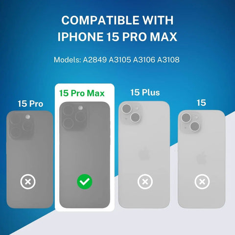 Compatibility chart showing Proximity Sensor Earpiece Flex Cable Replacement For iPhone 15 Pro Max model compatibility.