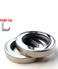 Heavy Duty PTFE Skeleton Oil Seal For High Speed Rotary Equipment Featuring A Single Lip Design And Stainless Steel Core close-up view