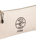 Durable Canvas Tool Pouch With Brass Zipper Closure No 10 Canvas Bag 12.5 Inch By 7 Inch By 0.7 Inch Handy Gear Holder For Hammers