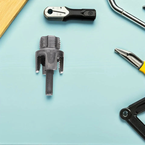Kick Plumbing Hassles To The Curb With This Badass ABOOFAN 3 Pc Pipe Threader Tool Kit. Heavy-duty steel cutter with ridged design.