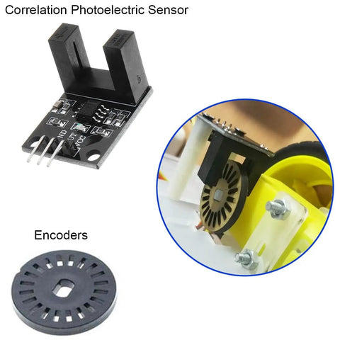 LM393 H2010 Infrared Photoelectric Sensor Module with 10mm optical slot and encoders for counting and motor speed measurement.