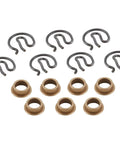 Hurst Shifter Bushing Set With Bronze Bushings And Steel Clips To Knock Down Vibration And Play Rebuild Tight Crisp Manual Shifts For Classic Hot Rods And Modern Transmissions, bronze bushings and clips