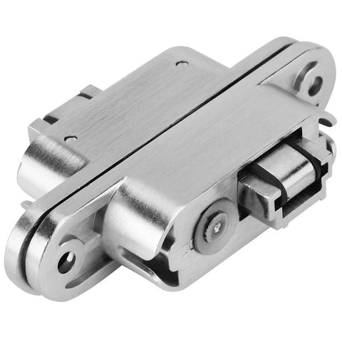 180 Degree Concealed Cabinet Hinge Set For Doors And Gates Zinc Alloy Invisible Hinge 2 Piece Folding Door Hardware