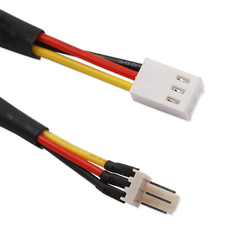 Ten Pack 3 Pin PC Fan Speed Reducer Extension Cable Adapter For Low Noise Cooling Reduces Fan Speed To About 60 Percent Works With Most 3 Pin Computer Fans And CPU Cooler Connectors